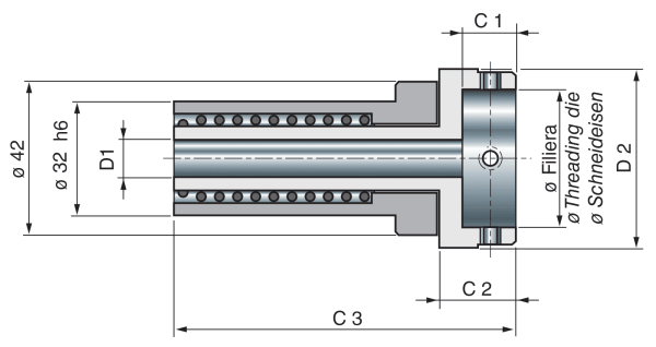 Mod. PFC - Die holders for CNC with compensation